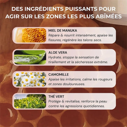 HoneyBalm® Baume hydratant au Miel pour les pieds